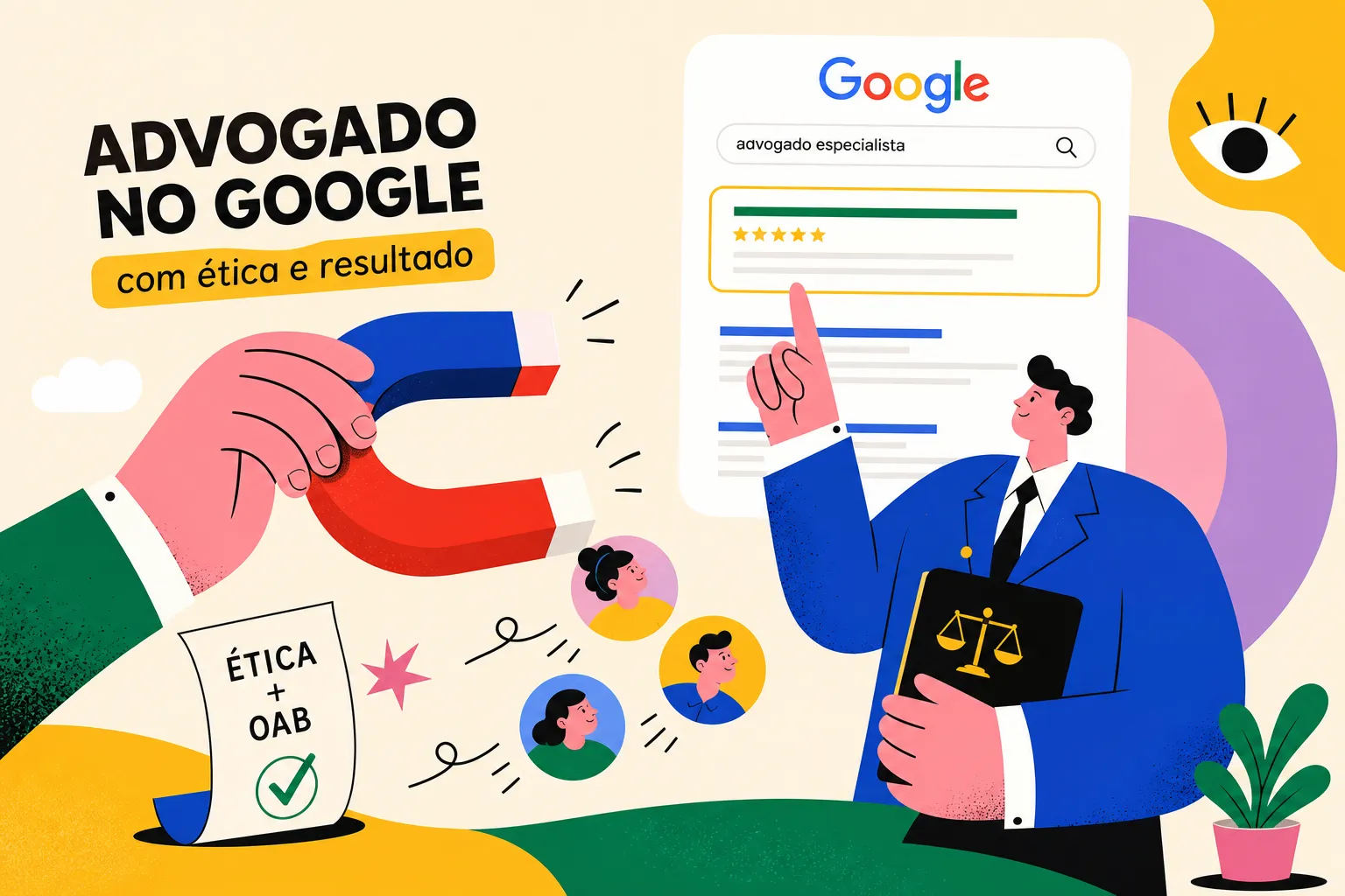 Como advogado atrai clientes no Google sem violar a OAB