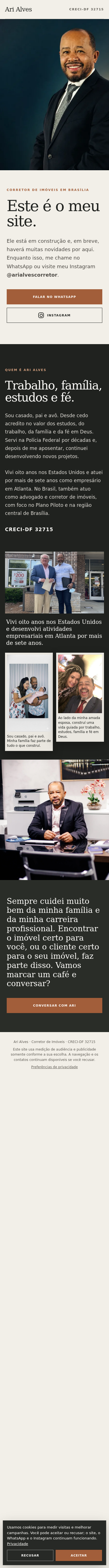 Imagem de apresentação de Ari Alves para celular